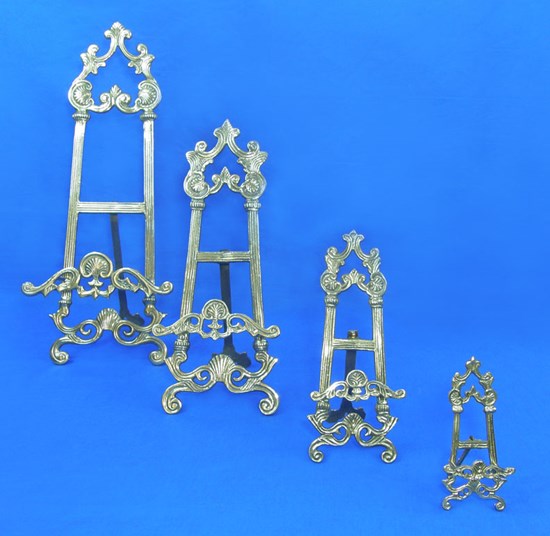 Decorative Metal Easel 7 Tall Display Stand Copper, Iron, Antique Brass and  Pewter 